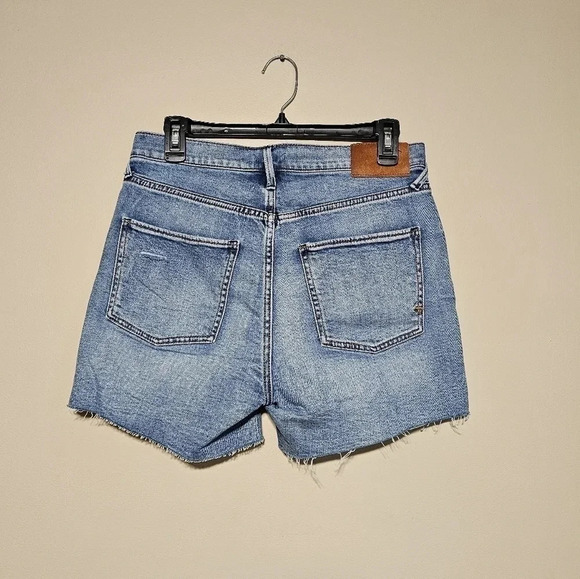 Serra by Joie Rucker Denim Shorts Women's Size 27 Button Fly Blue Distressed - Picture 2 of 8